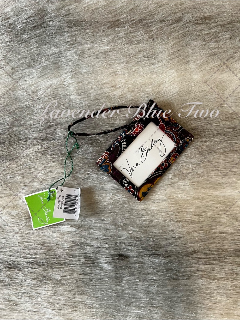 NEW Vintage VERA BRADLEY Kensington 2007 Luggage Tag Envelope Style Card  2007